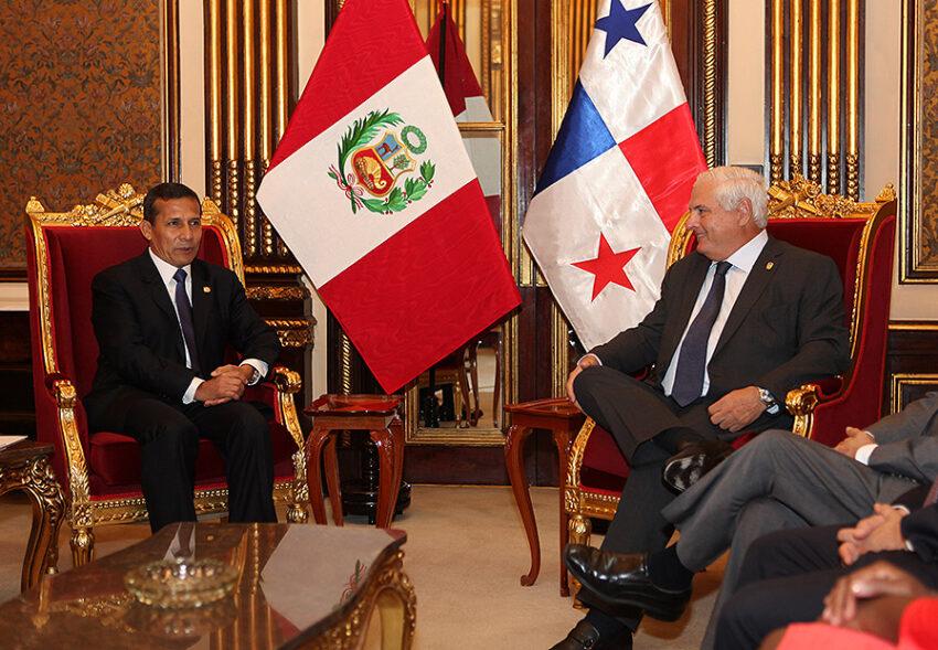 Visita del Presidente Martinelli al Perú